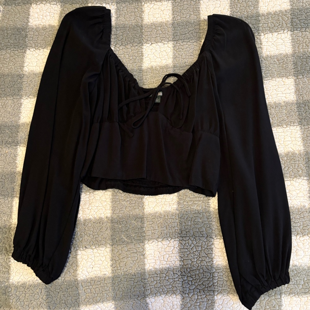 Wild Fable Black Long Sleeve Top